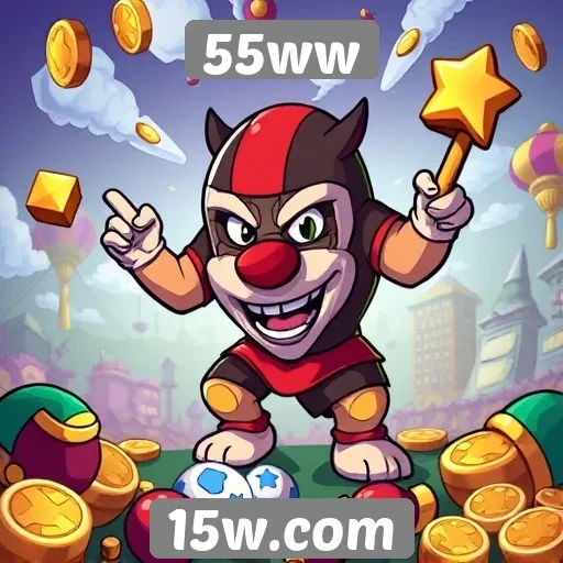 Variedade de jogos disponíveis no 55ww